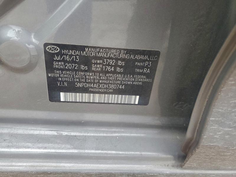 2013 HYUNDAI ELANTRA GL #3305541095