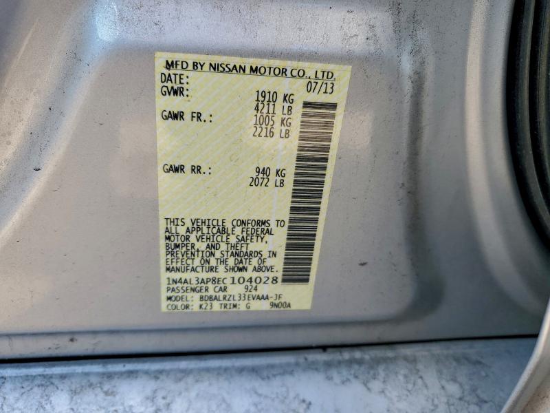 2014 NISSAN ALTIMA 2.5 #3310319031