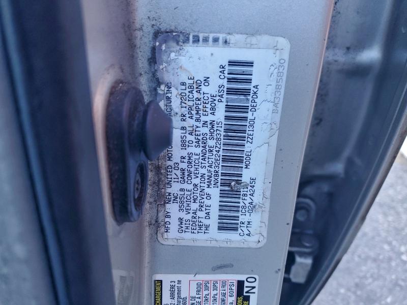 2004 TOYOTA COROLLA CE #3317717151