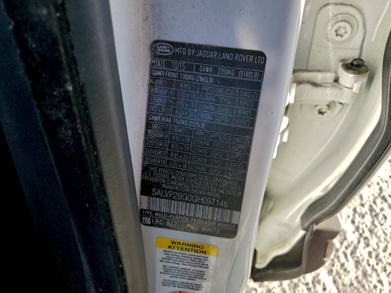 LAND ROVER RANGE ROVER SE