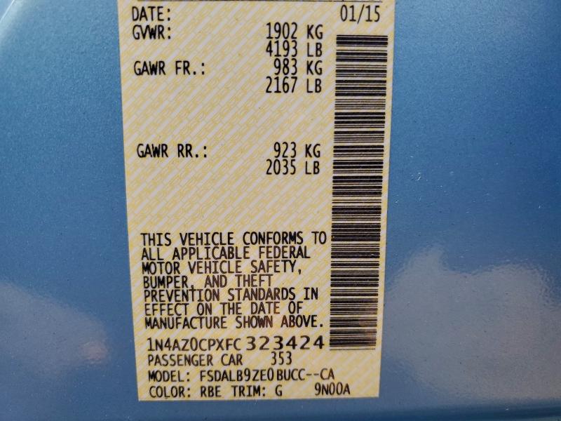 2015 NISSAN LEAF S #3305460124