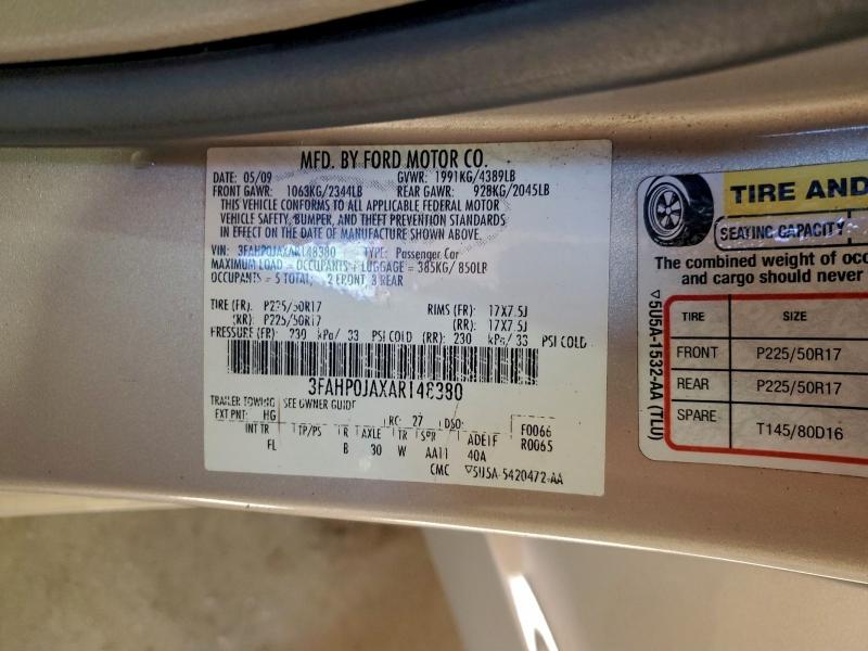 2010 FORD FUSION SEL #3311542258