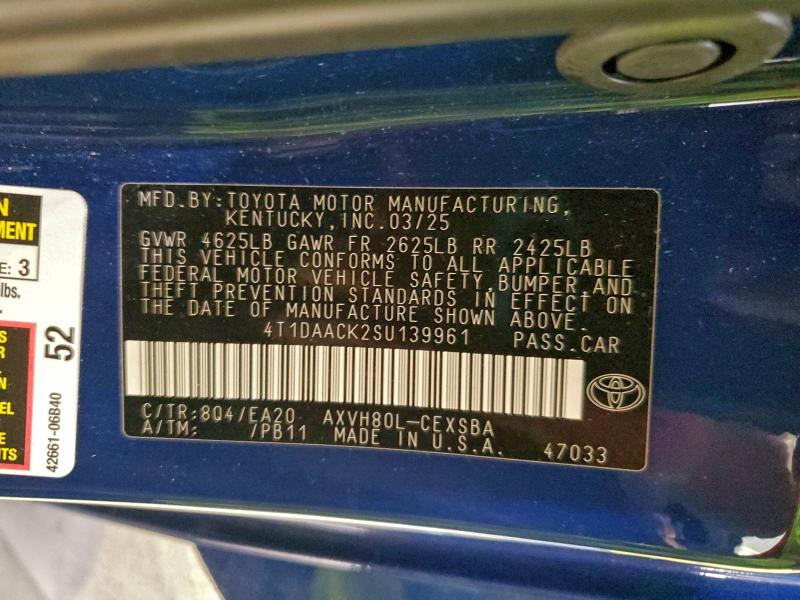 2025 TOYOTA CAMRY XSE #3310335991