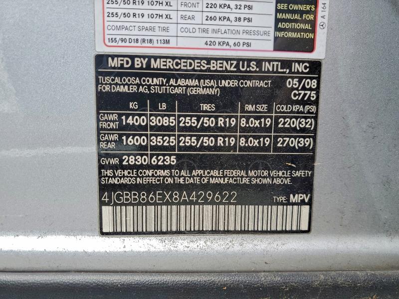 2008 MERCEDES-BENZ ML 350 #3304023595