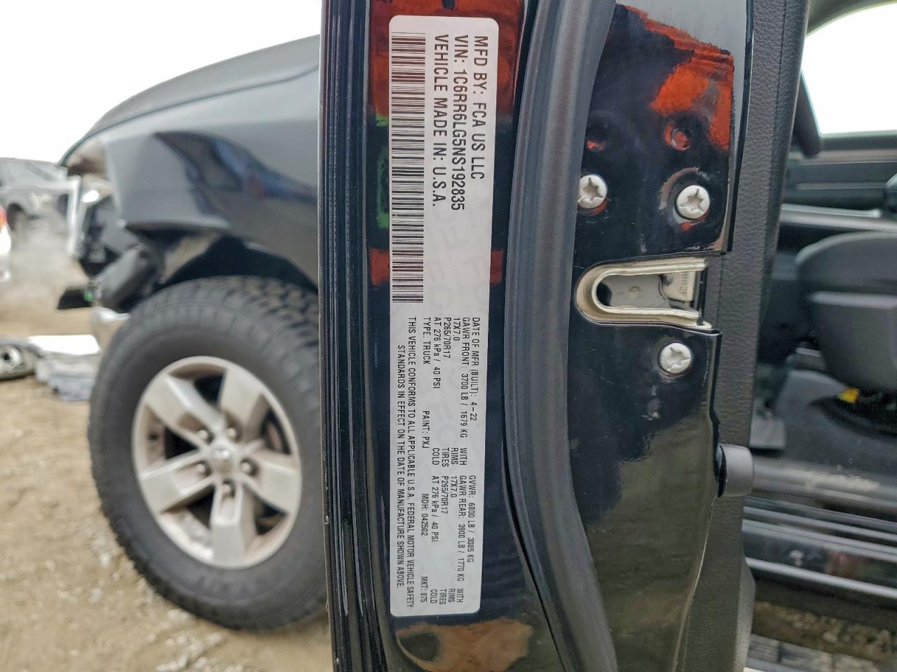 Lot #3316698528 2022 RAM 1500 CLASS