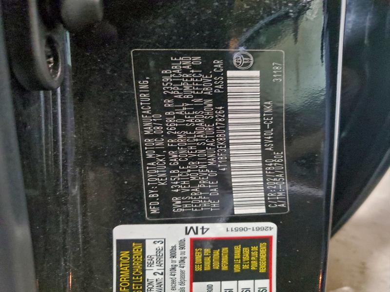 2011 TOYOTA CAMRY BASE #3316952103