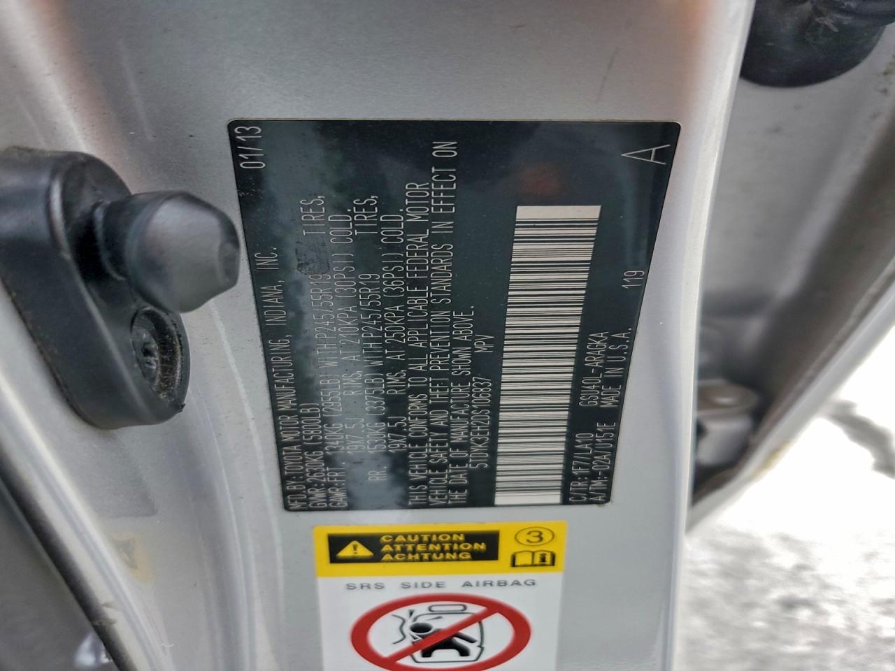 TOYOTA HIGHLANDER LIMITED