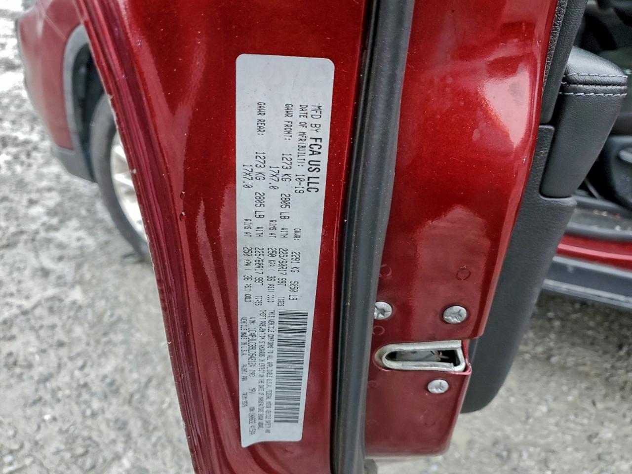 Lot #3309625083 2020 JEEP CHEROKEE L