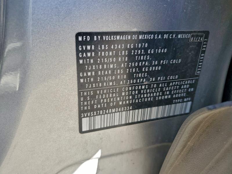 2024 VOLKSWAGEN TAOS SE #3317781065