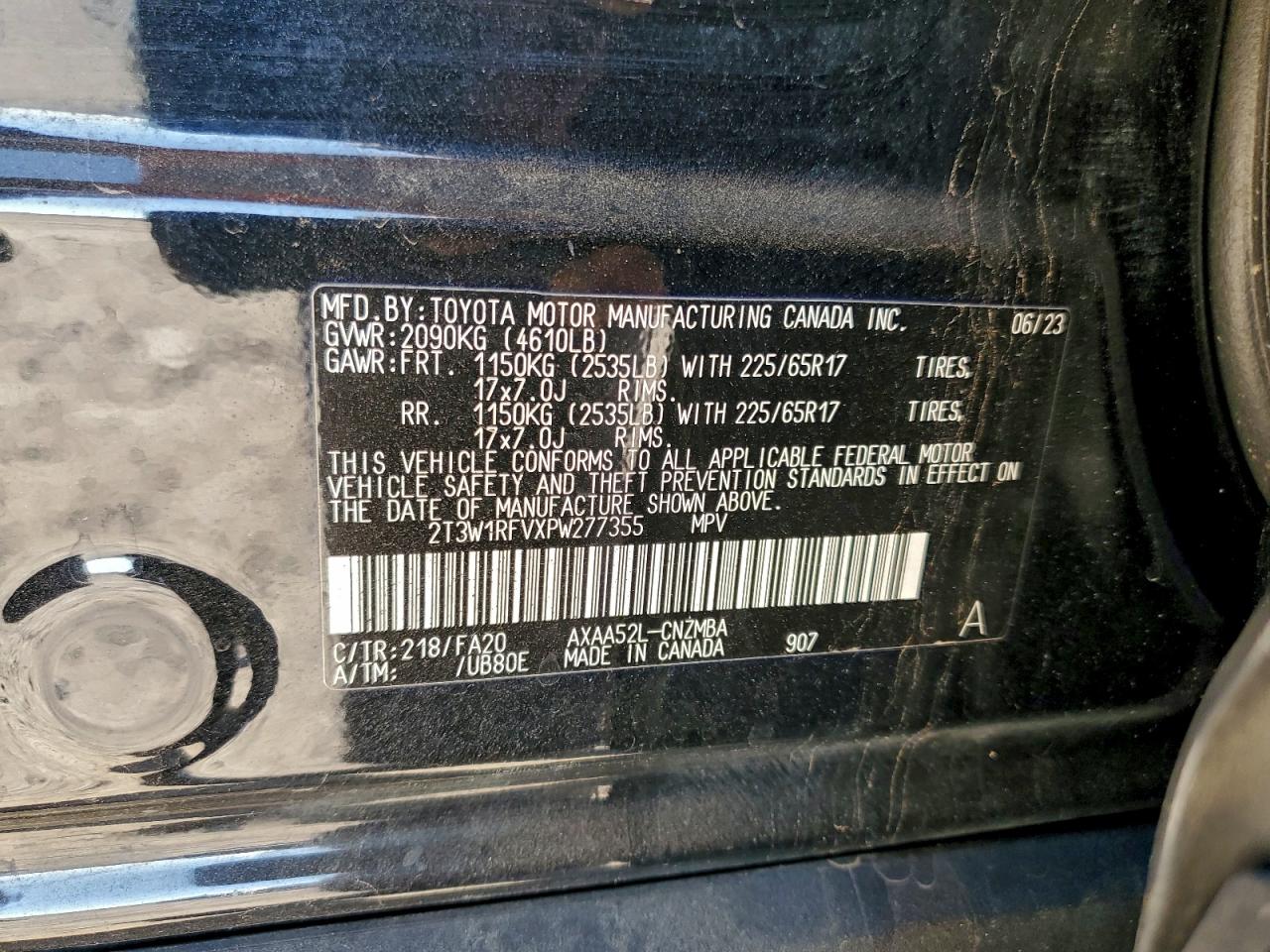 Lot #3315873086 2023 TOYOTA RAV4 XLE