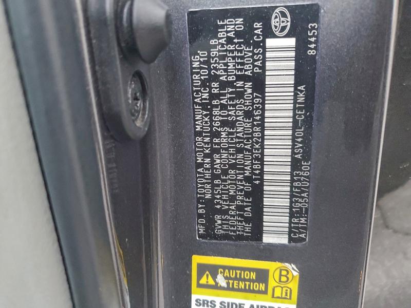 2011 TOYOTA CAMRY BASE #3303757427