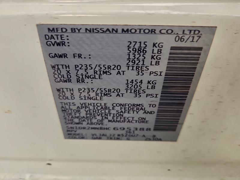 2017 NISSAN PATHFINDER #3317910918
