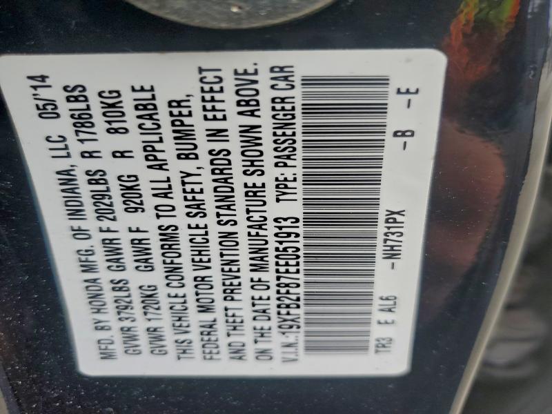 2014 HONDA CIVIC EX #3315630771