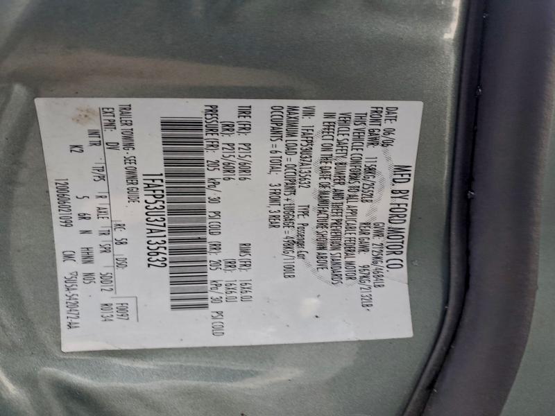 2007 FORD TAURUS SE #3305384320