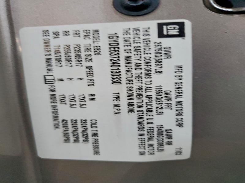 2004 CADILLAC SRX #3309119156