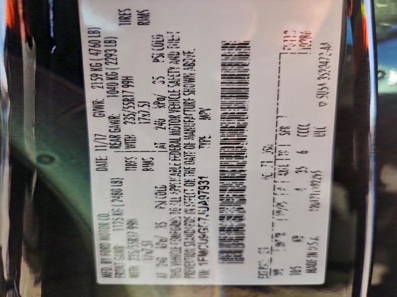 2018 FORD ESCAPE SE #3304574452