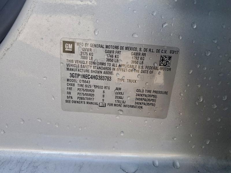 2017 GMC SIERRA C15 #3309396989
