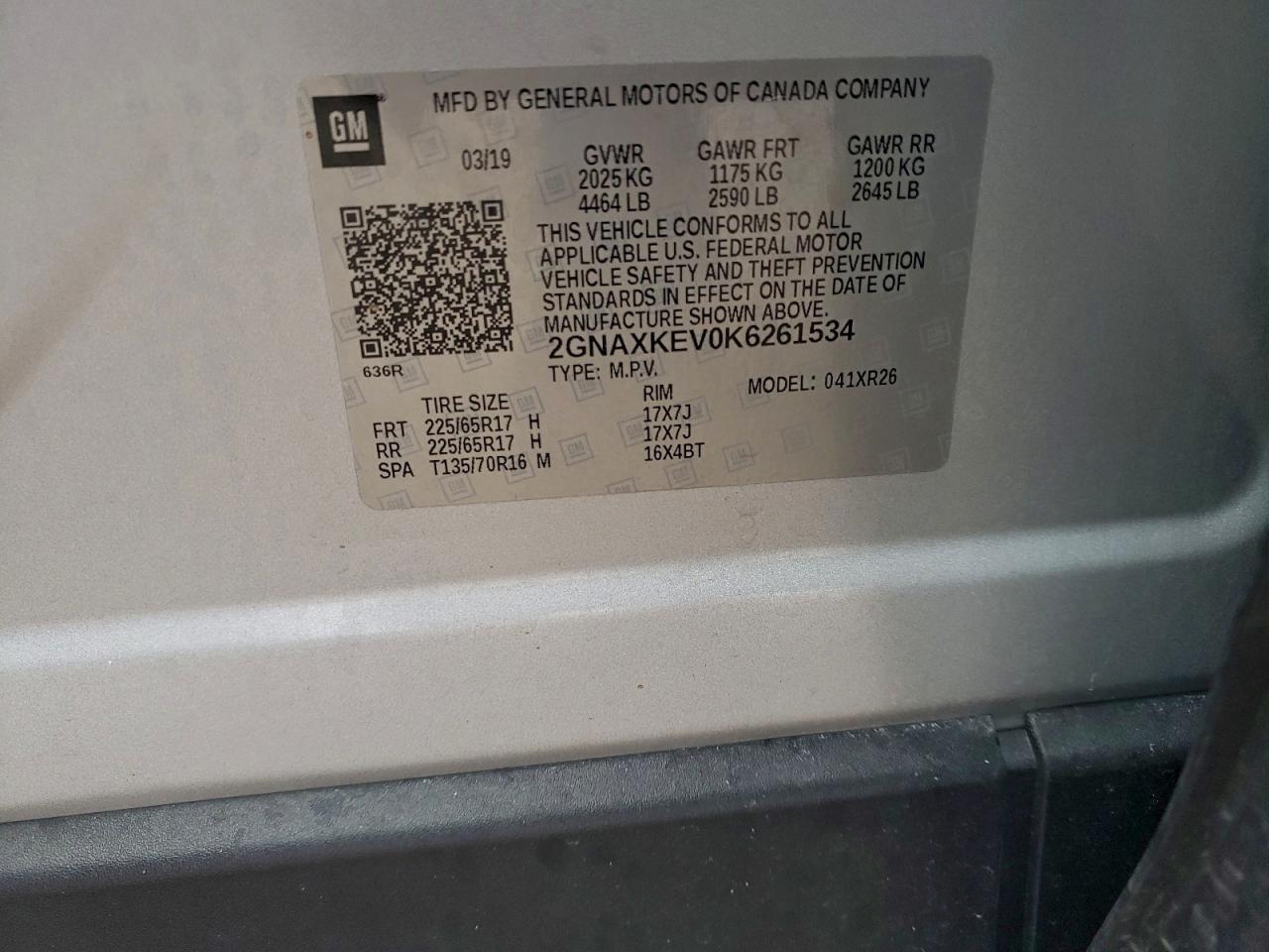 CHEVROLET EQUINOX LT