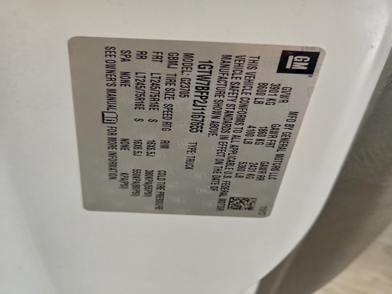 2018 GMC SAVANA G25 #3315976100