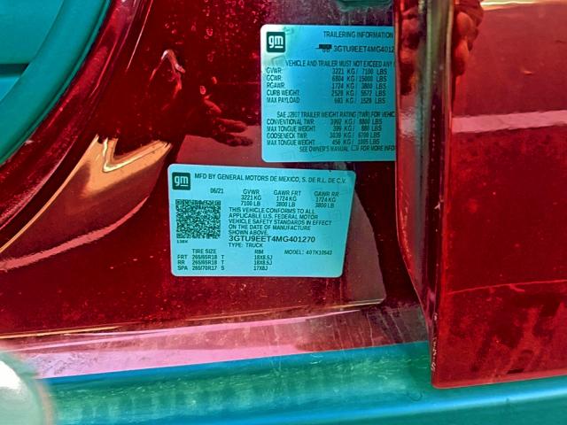 2021 GMC SIERRA K15 #3304501546