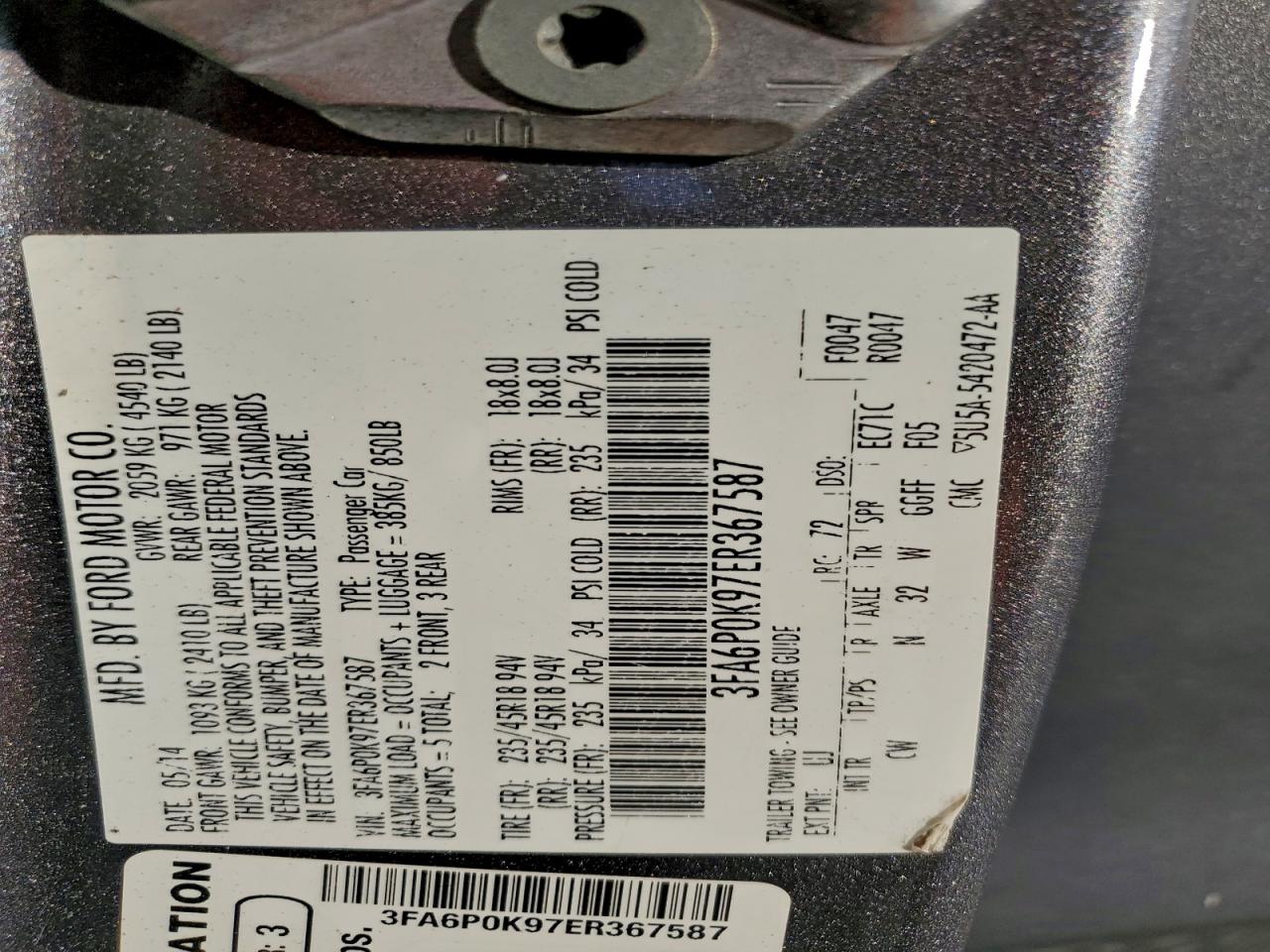 FORD FUSION TITANIUM