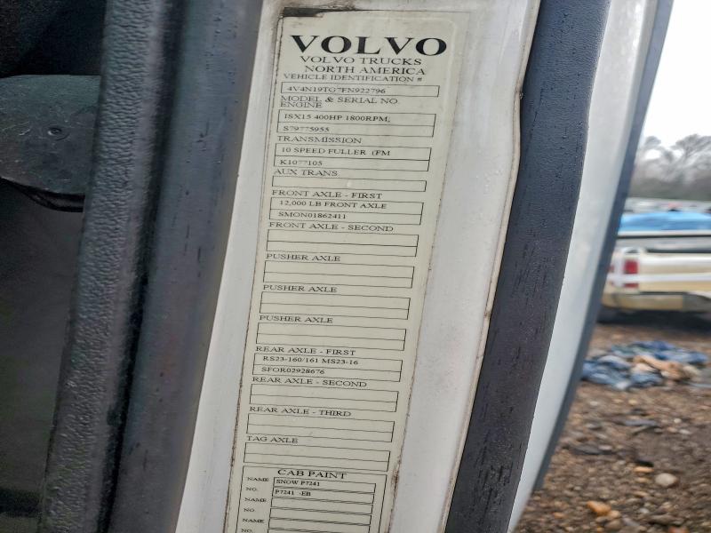 2015 VOLVO VN VNL #3304594441