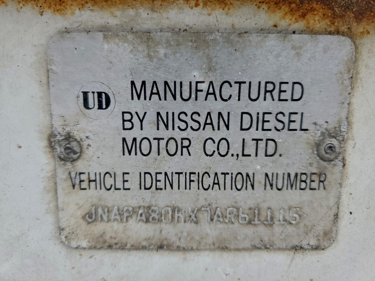 Lot #3309196625 2007 NISSAN DIESEL UD2600