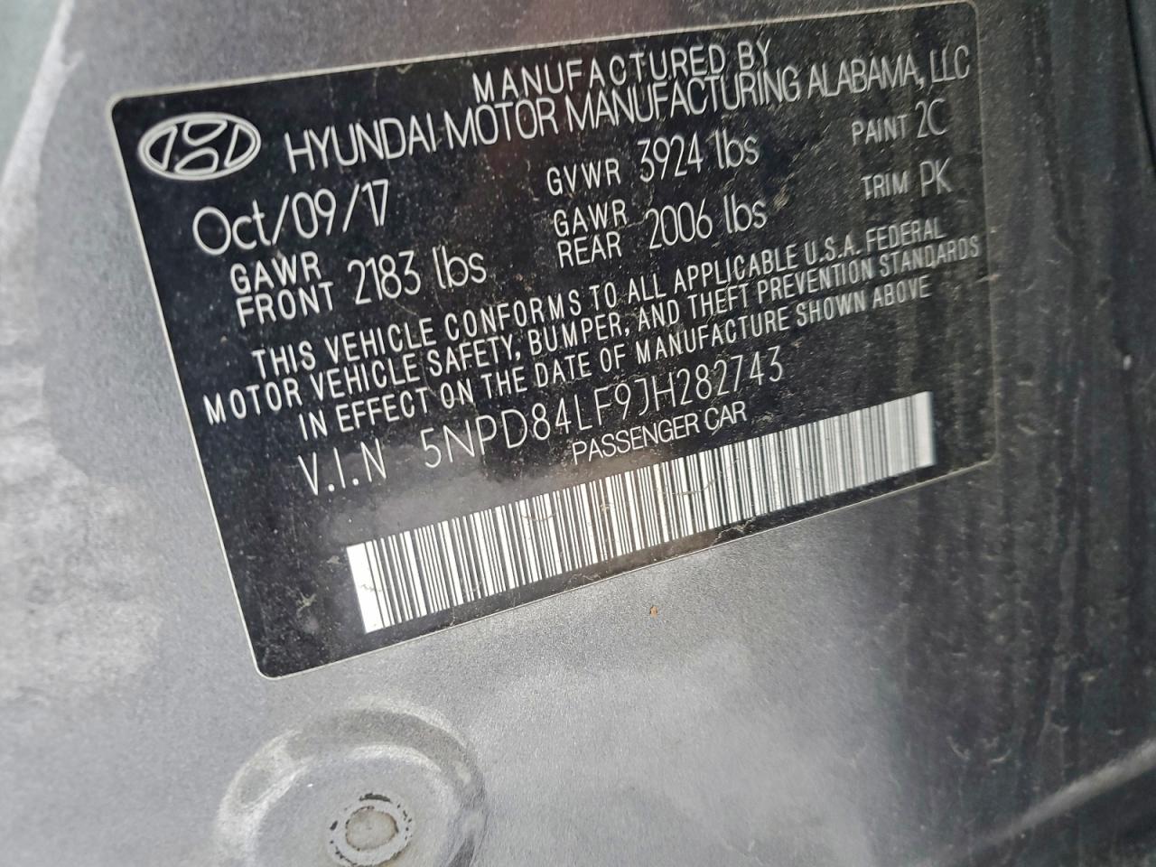 Lot #3303667927 2018 HYUNDAI ELANTRA SE