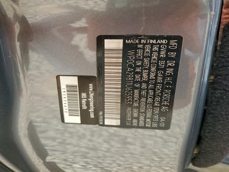 2001 PORSCHE BOXSTER #3305330302