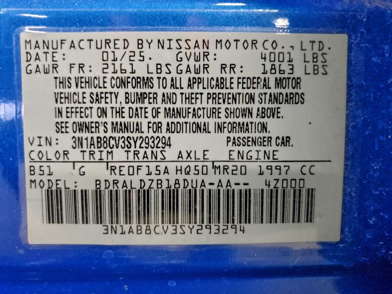 2025 NISSAN SENTRA SV #3309436976