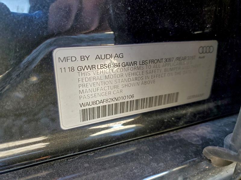 2019 AUDI A8 L #3316106244