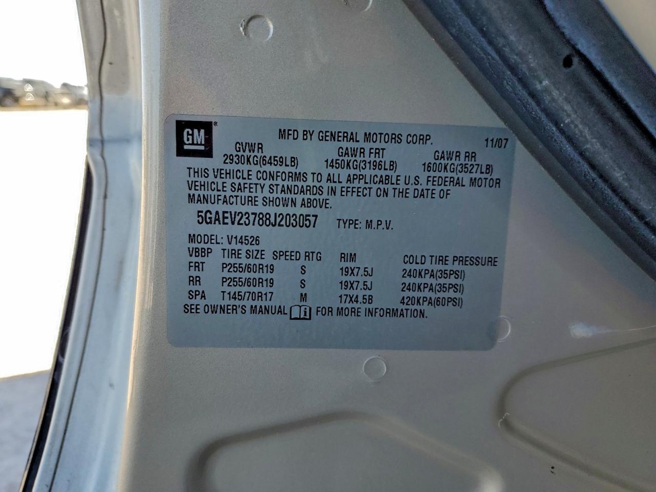 Lot #3302893899 2008 BUICK ENCLAVE CX