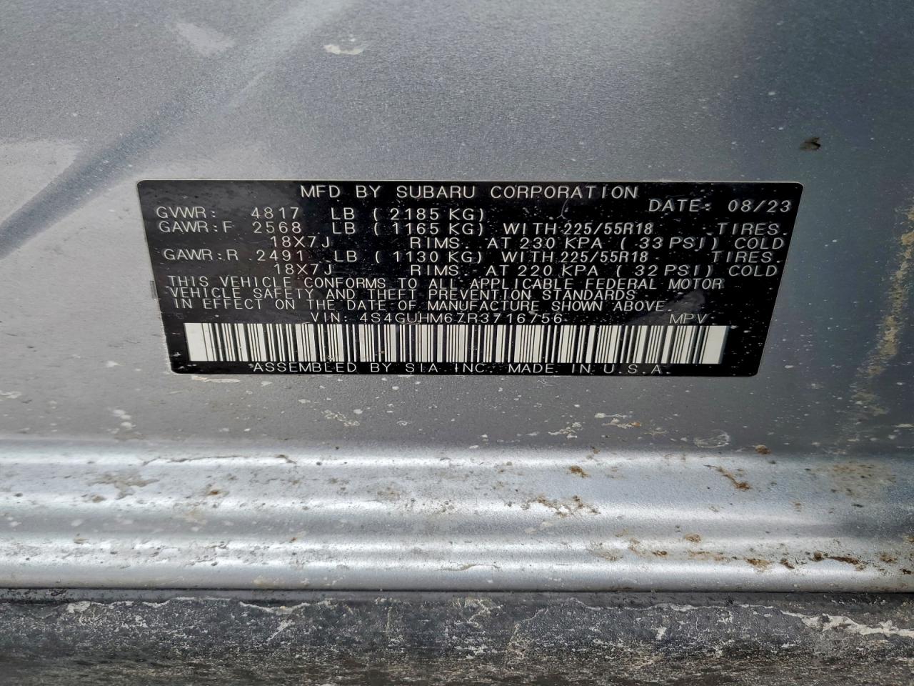 SUBARU CROSSTREK LIMITED