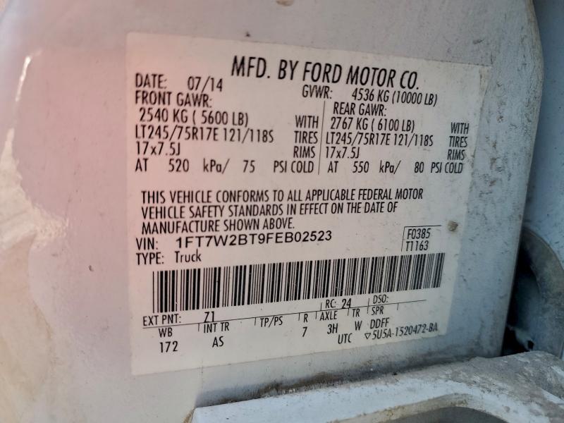 2015 FORD F250 SUPER #3310384004