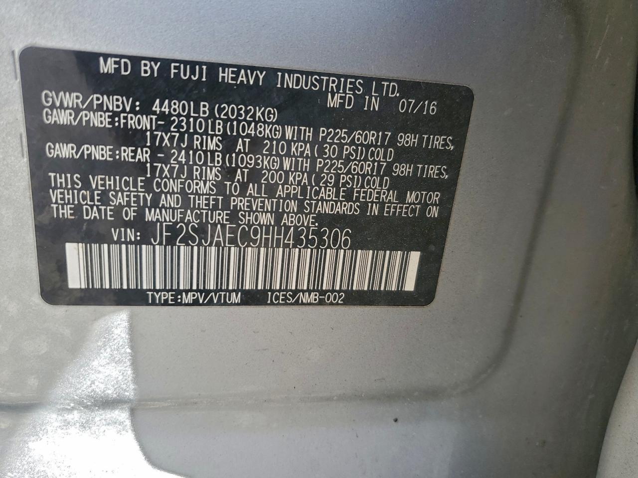 SUBARU FORESTER 2.5I PREMIUM