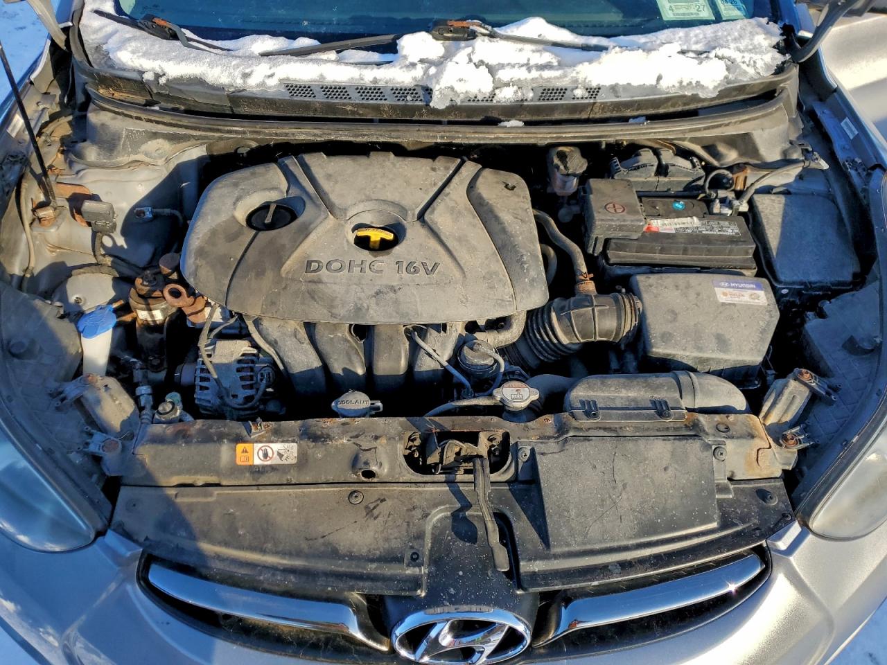 Lot #3308222187 2012 HYUNDAI ELANTRA GL