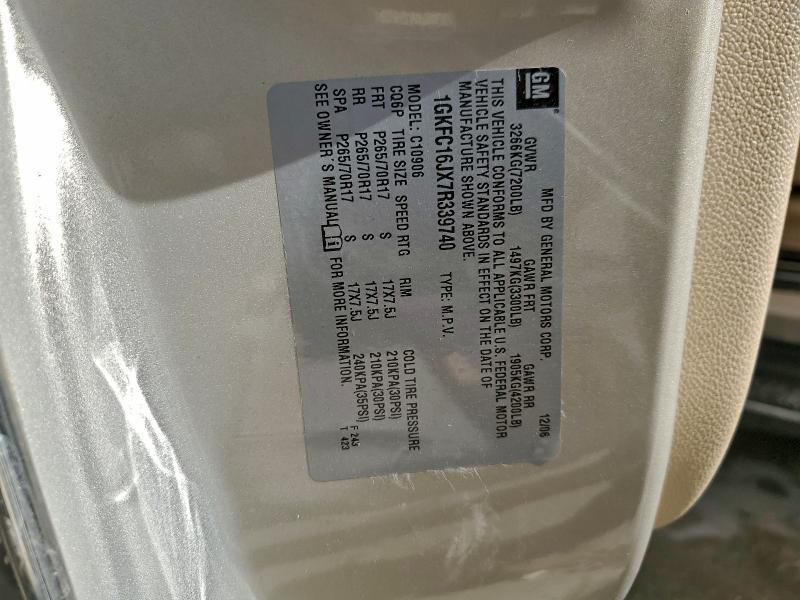 2007 GMC YUKON XL C #3305500072