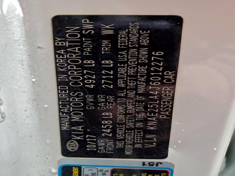 2018 KIA STINGER PR #3315846197