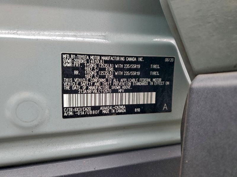 2020 TOYOTA RAV4 XLE P #3318014522