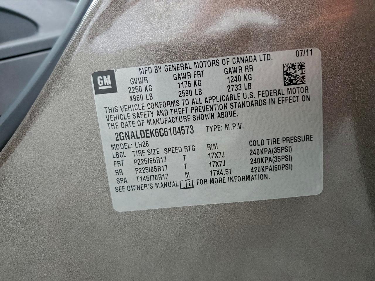 CHEVROLET EQUINOX LT