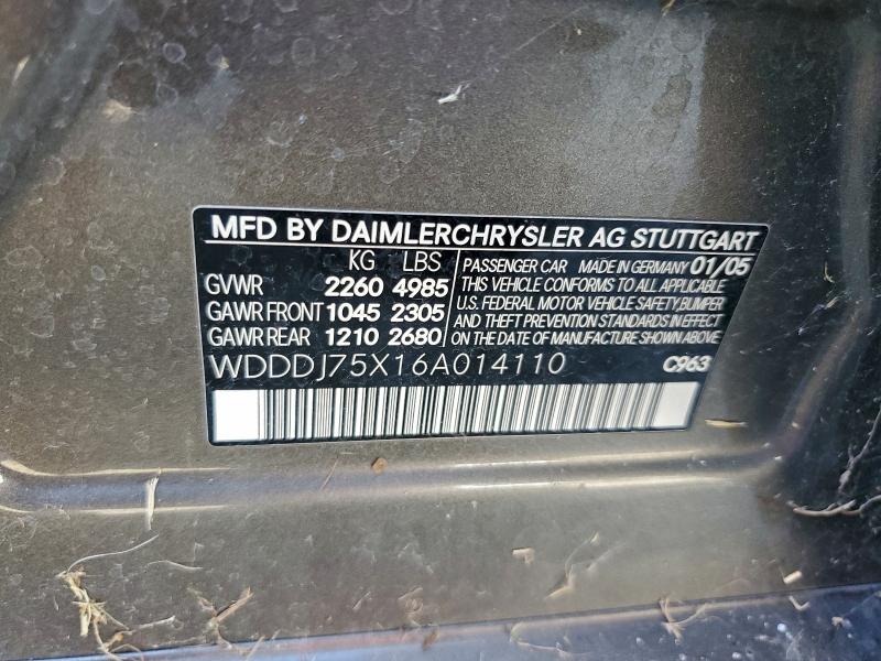 2006 MERCEDES-BENZ CLS 500C #3302932610