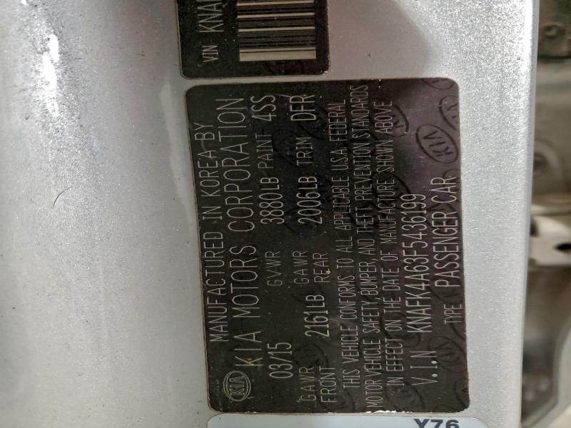 2015 KIA FORTE LX #3311535236