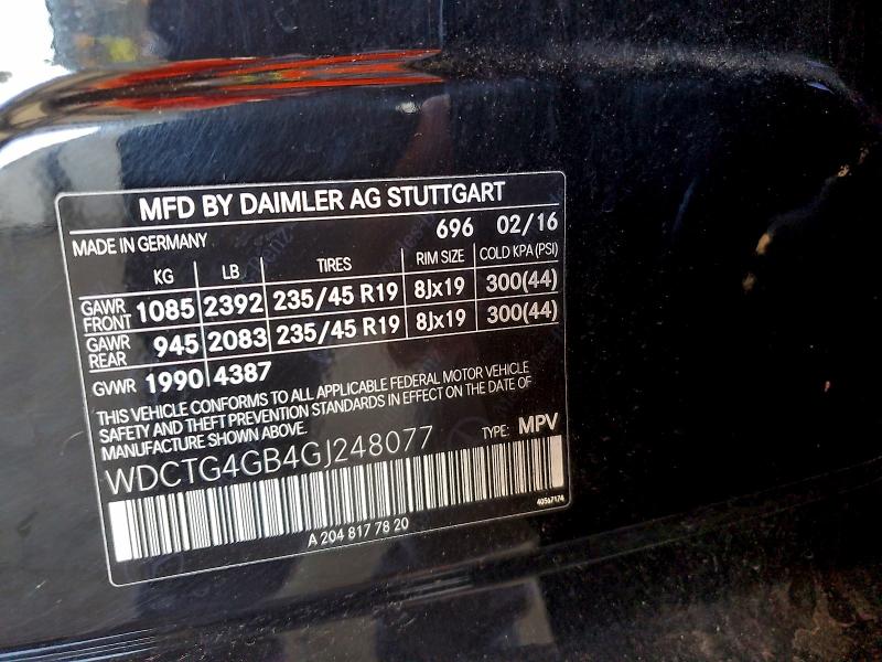 2016 MERCEDES-BENZ GLA 250 4M #3303707548