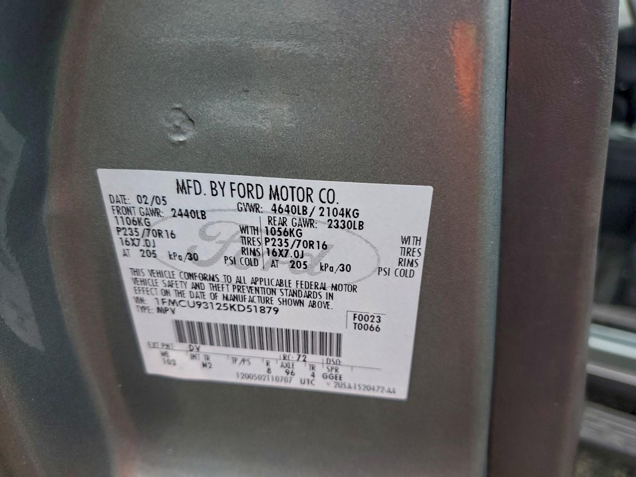 Lot #3315707463 2005 FORD ESCAPE XLT