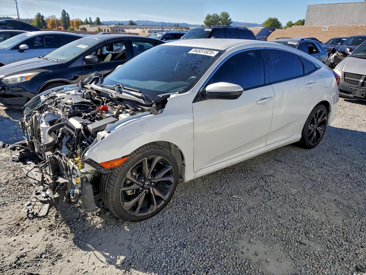 Lot #3308674259 2019 HONDA CIVIC SPOR