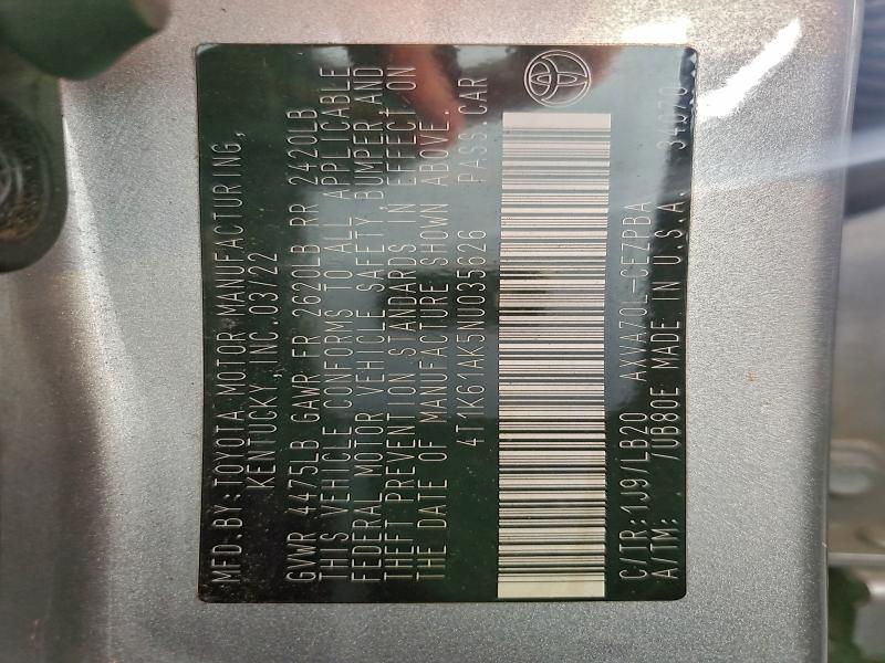 2022 TOYOTA CAMRY XSE #3319955147