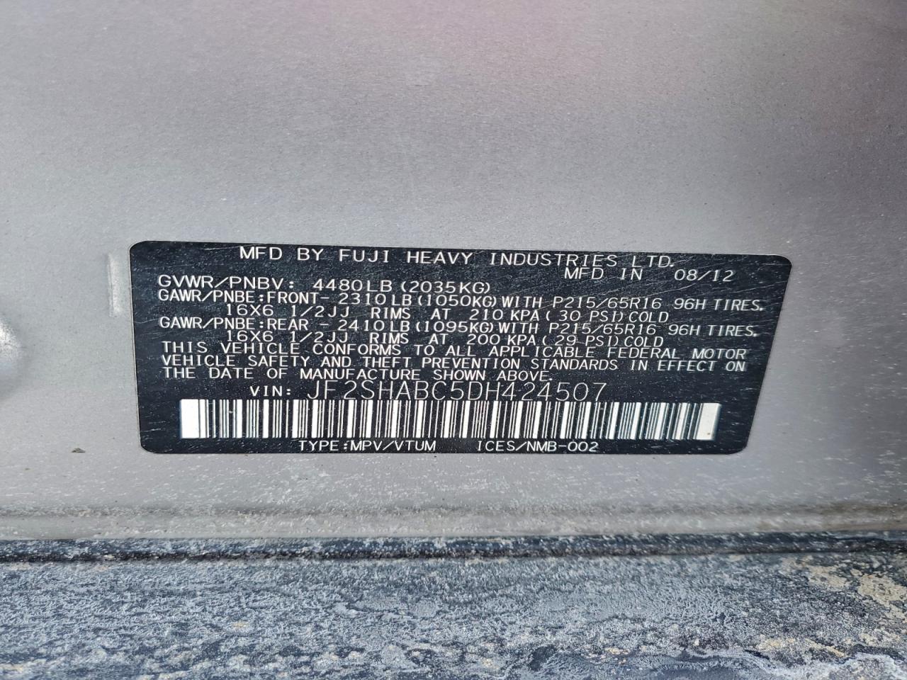 SUBARU FORESTER 2.5X