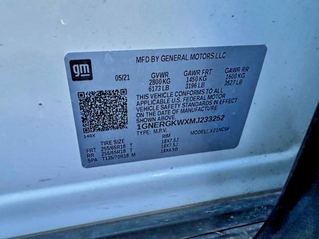 2021 CHEVROLET TRAVERSE L #3304502448