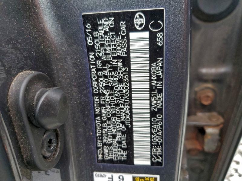 2016 TOYOTA PRIUS #3305482079