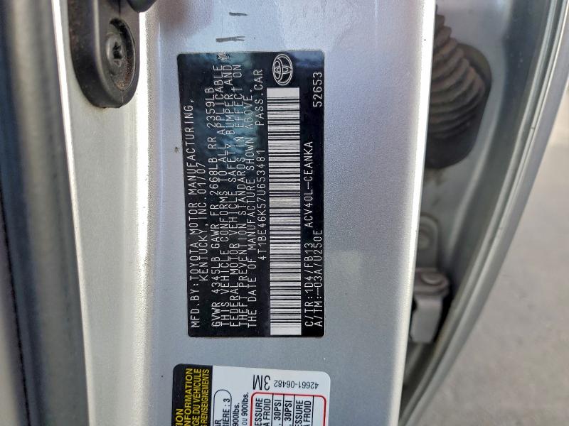 2007 TOYOTA CAMRY CE #3312251868